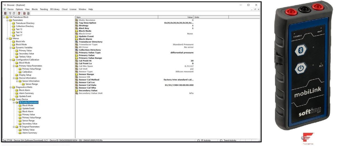 Image: DevComFF.Win, Foundation Fieldbus (FF) Communicator Software, Windows