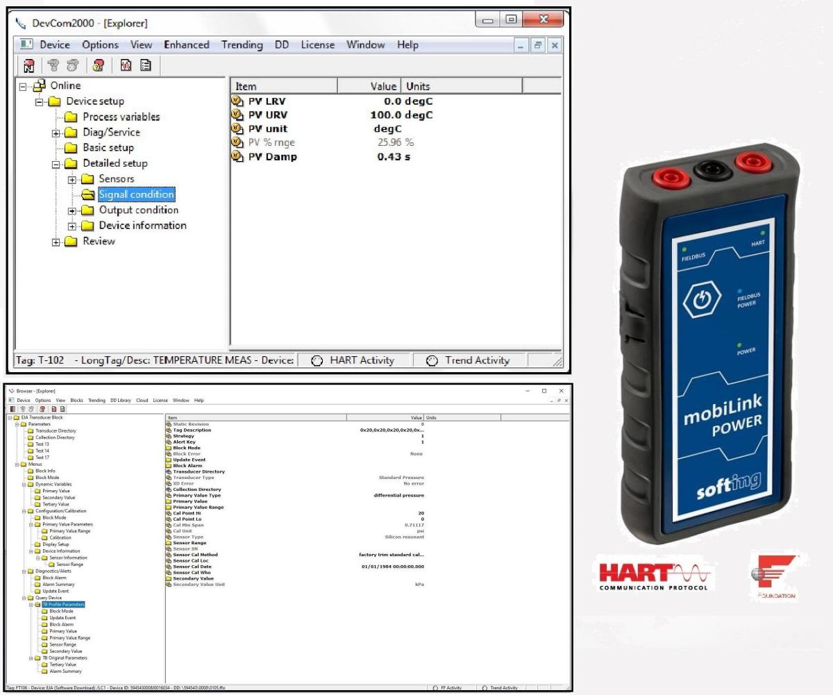 Image: DevComFF.Win, Foundation Fieldbus (FF) Communicator Software, Windows