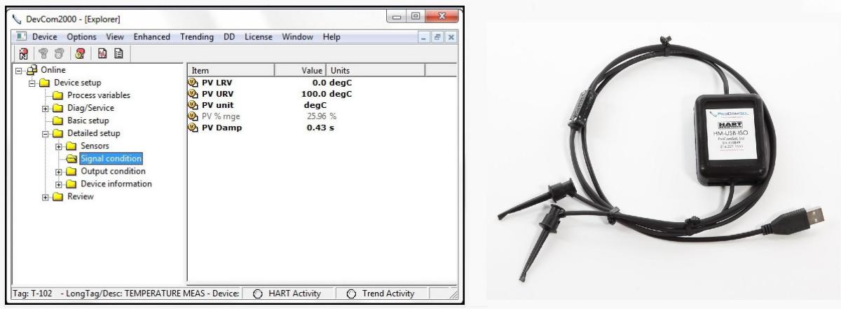 Image: DevCom2000, HART Communicator Software, Windows