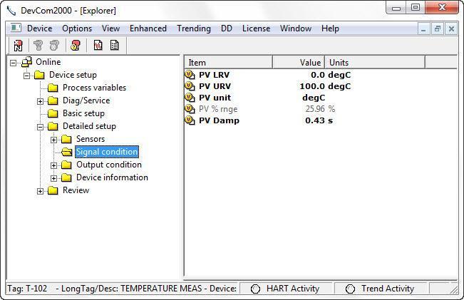 Image: DevCom2000, HART Communicator Software, Windows