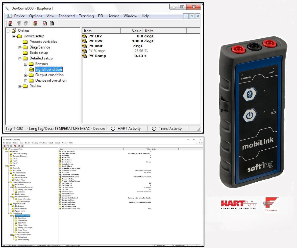 Image: DevComFF.Win, Foundation Fieldbus (FF) Communicator Software, Windows