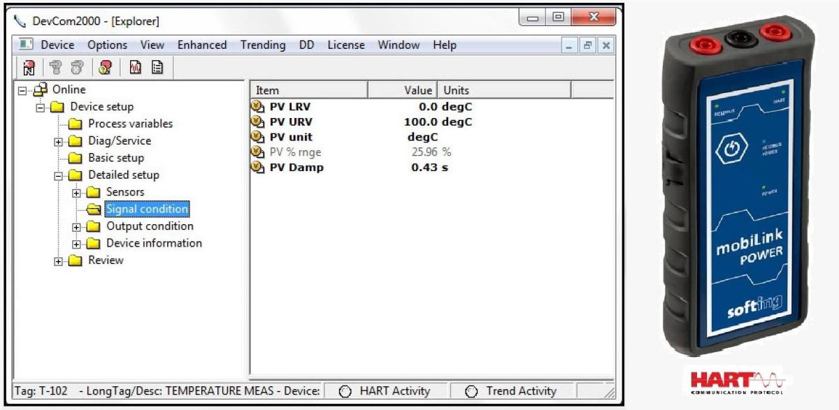 Image: DevCom2000, HART Communicator Software, Windows