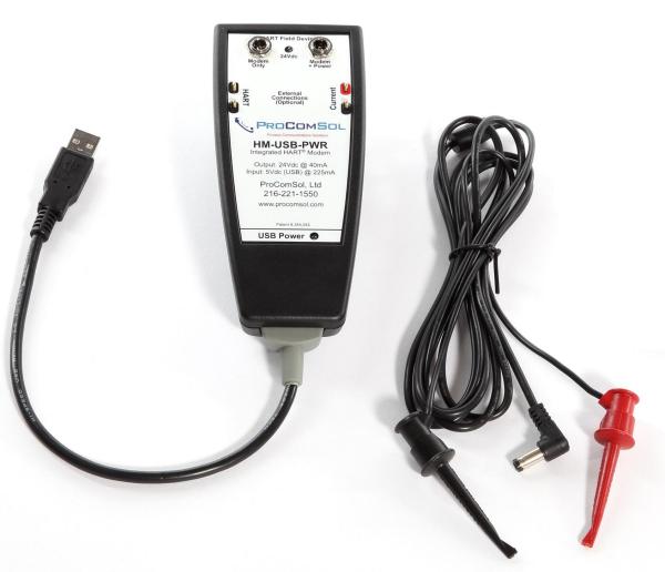 HM-USB-PWR, HART Modem, USB, with Integrated Power Supply Image: HM-USB-PWR, HART Modem, USB, with Integrated Power Supply